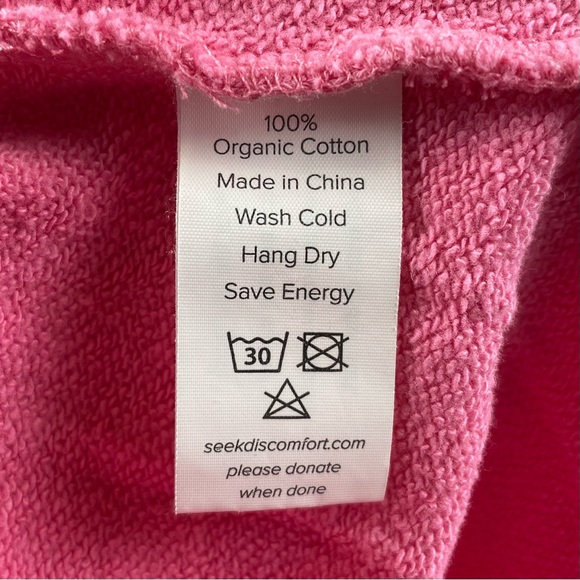 Seek Discomfort Essential Seek Shorts Women’s M Pink Unisex Sweat Active Organic - Picture 11 of 12